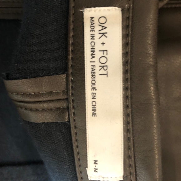 Oak & Fort vegan leather wrap dress. - Picture 4 of 7